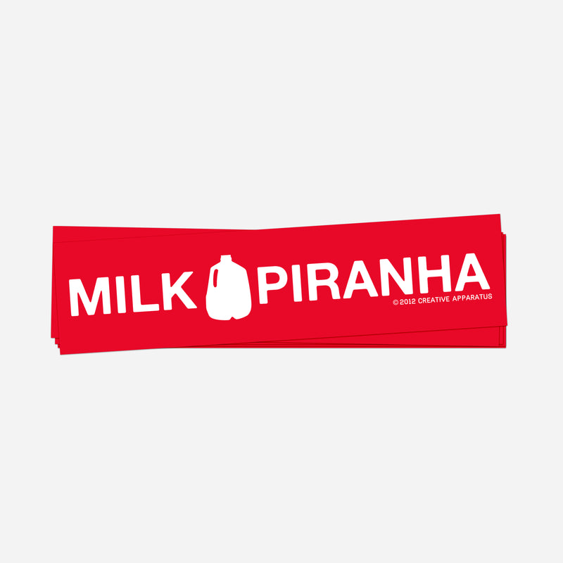 Milk Piranha Sticker